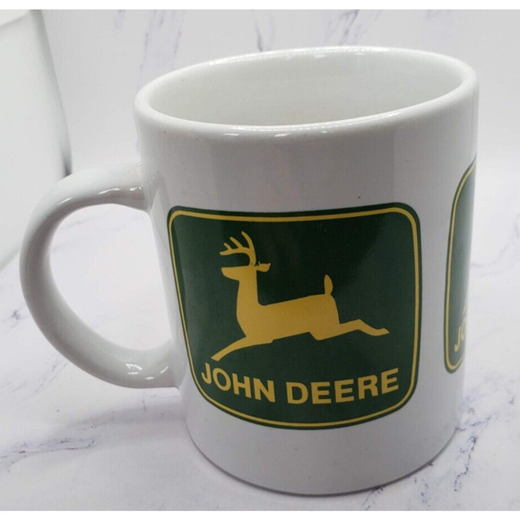 John Deere Classic Logo Coffee Mug By Gibson - Picture 3 of 6